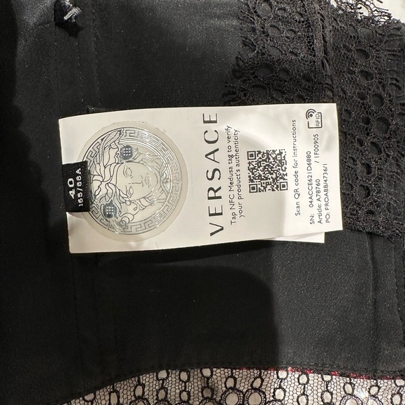 Versace Trésor De La Mer Print Bralette Top - Picture 9 of 10